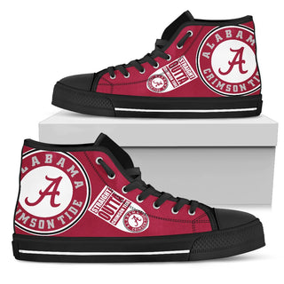 Straight Outta Alabama Crimson Tide High Top Shoes