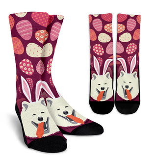 Nice Samoyed Socks - Easter Samoyed Pattern Socks is a cool gift