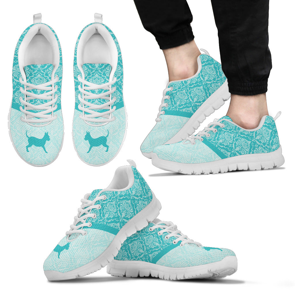 Floral Paisley Vintage Pastel Chihuahua Sneakers