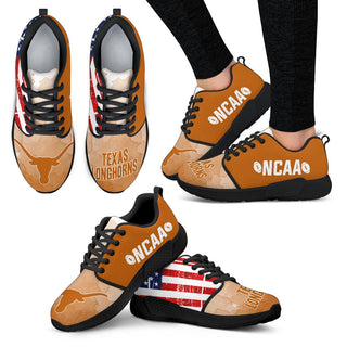 Awesome Fashion Texas Longhorns Shoes Athletic Sneakers