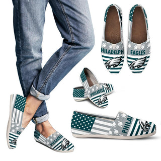 Proud of American Flag Philadelphia Eagles Casual Shoes