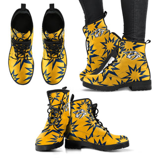 Dizzy Motion Amazing Designs Logo Nashville Predators Boots