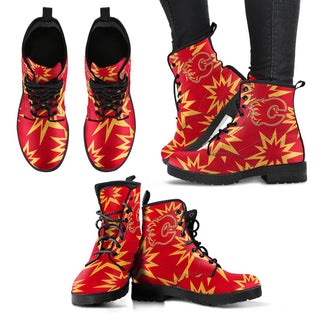Dizzy Motion Amazing Designs Logo Calgary Flames Boots
