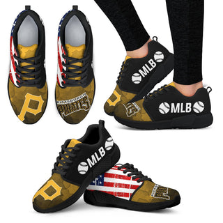 Awesome Fashion Pittsburgh Pirates Shoes Athletic Sneakers
