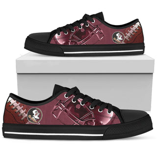 Artistic Scratch Of Florida State Seminoles Low Top Shoes