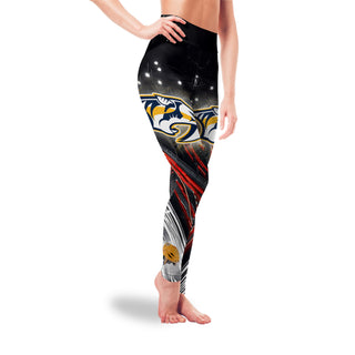 Great Urban Night Scene Nashville Predators Leggings