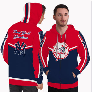 Strong Gorgeous Fitting New York Yankees Zip Hoodie