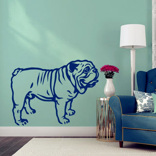 Bulldog Dog Wall Stickers