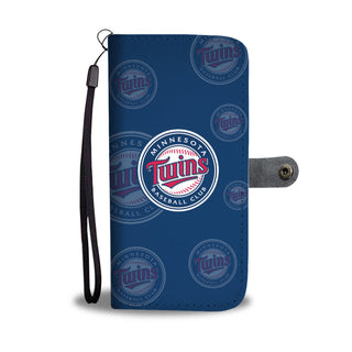 Minnesota Twins Logo Background Wallet Phone Cases