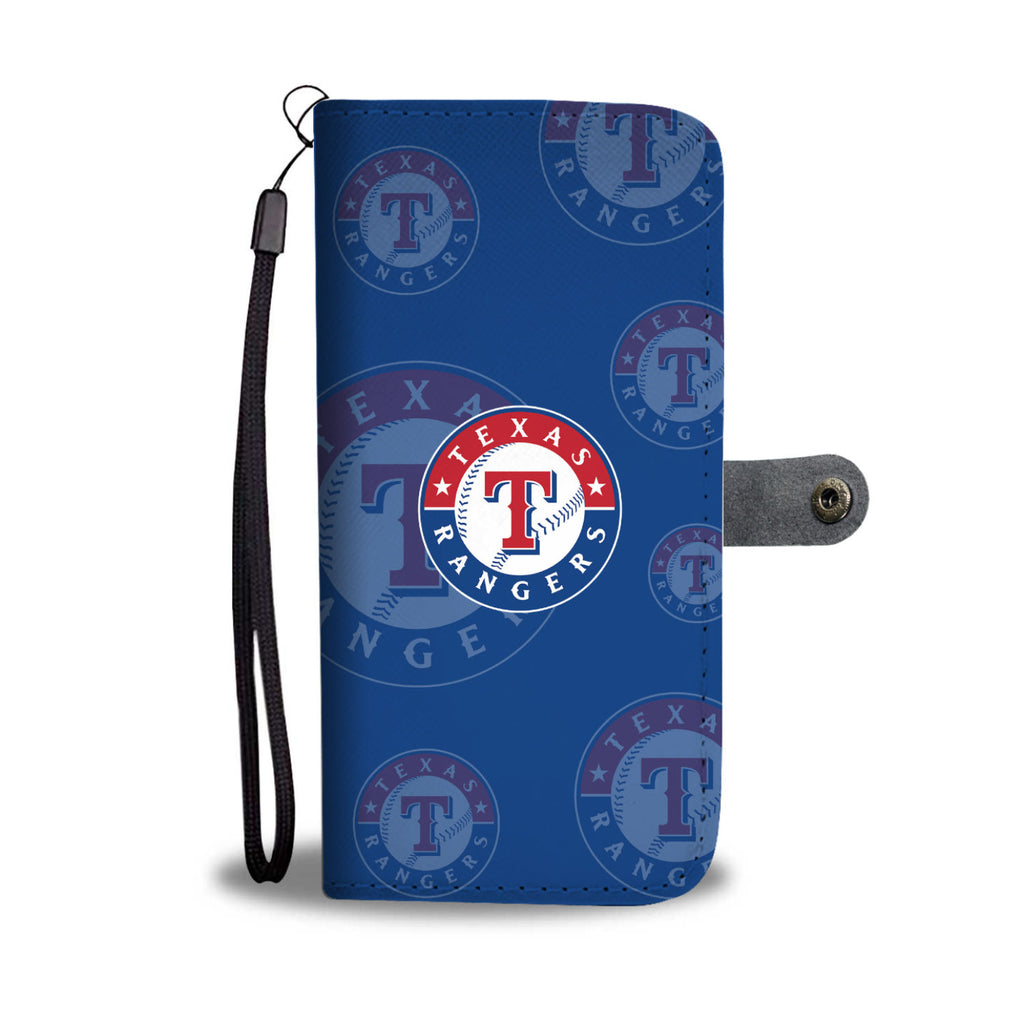 Texas Rangers Logo Background Wallet Phone Cases