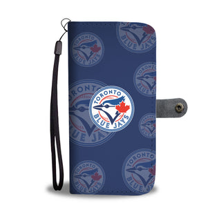 Toronto Blue Jays Logo Background Wallet Phone Cases
