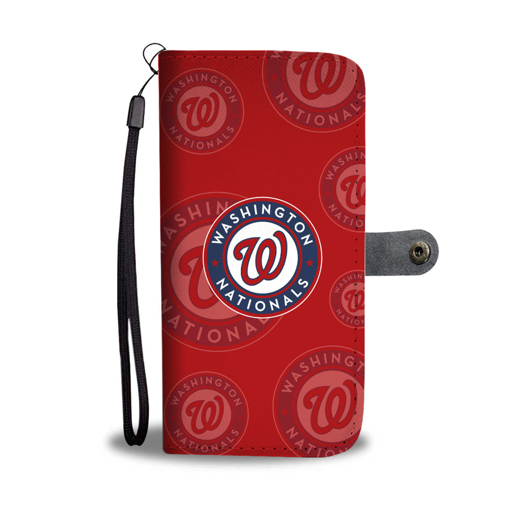 Washington Nationals Logo Background Wallet Phone Cases