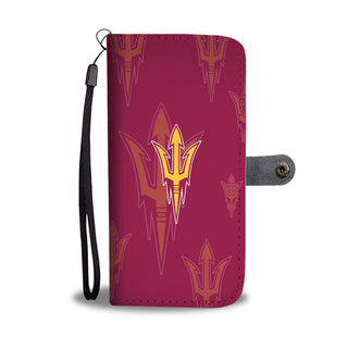 Arizona State Sun Devils Logo Background Wallet Phone Cases