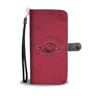 Arkansas Razorbacks Logo Background Wallet Phone Cases