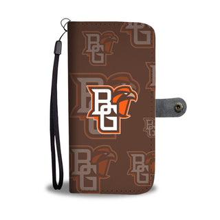 Bowling Green Falcons Logo Background Wallet Phone Cases