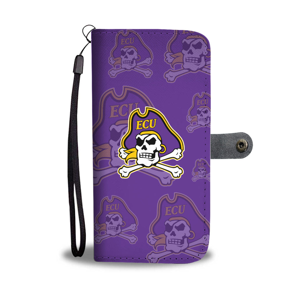 East Carolina Pirates Logo Background Wallet Phone Cases