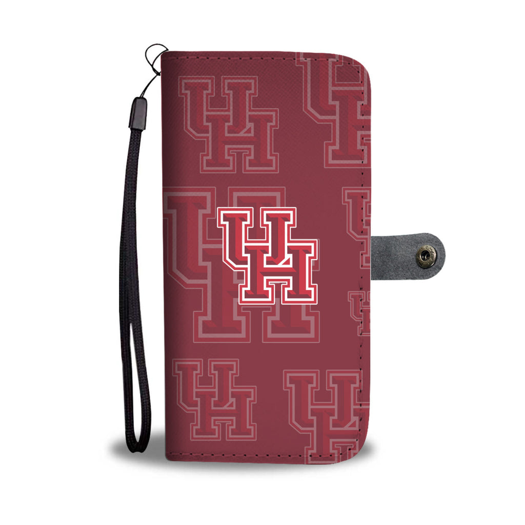 Houston Cougars Logo Background Wallet Phone Cases