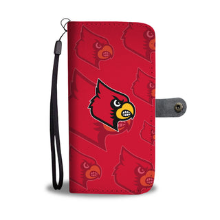 Louisville Cardinals Logo Background Wallet Phone Cases