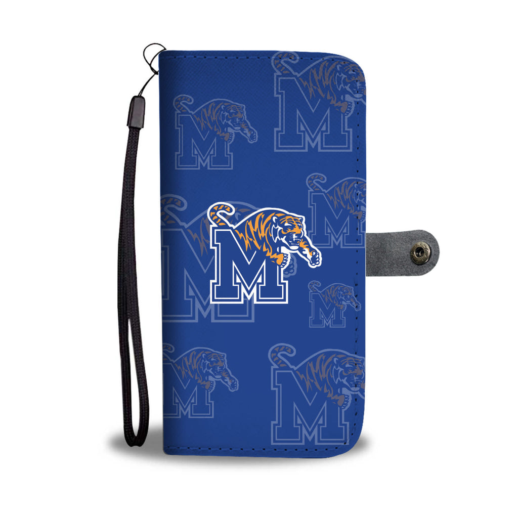Memphis Tigers Logo Background Wallet Phone Cases