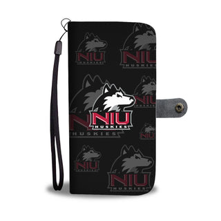 Northern Illinois Huskies Logo Background Wallet Phone Cases