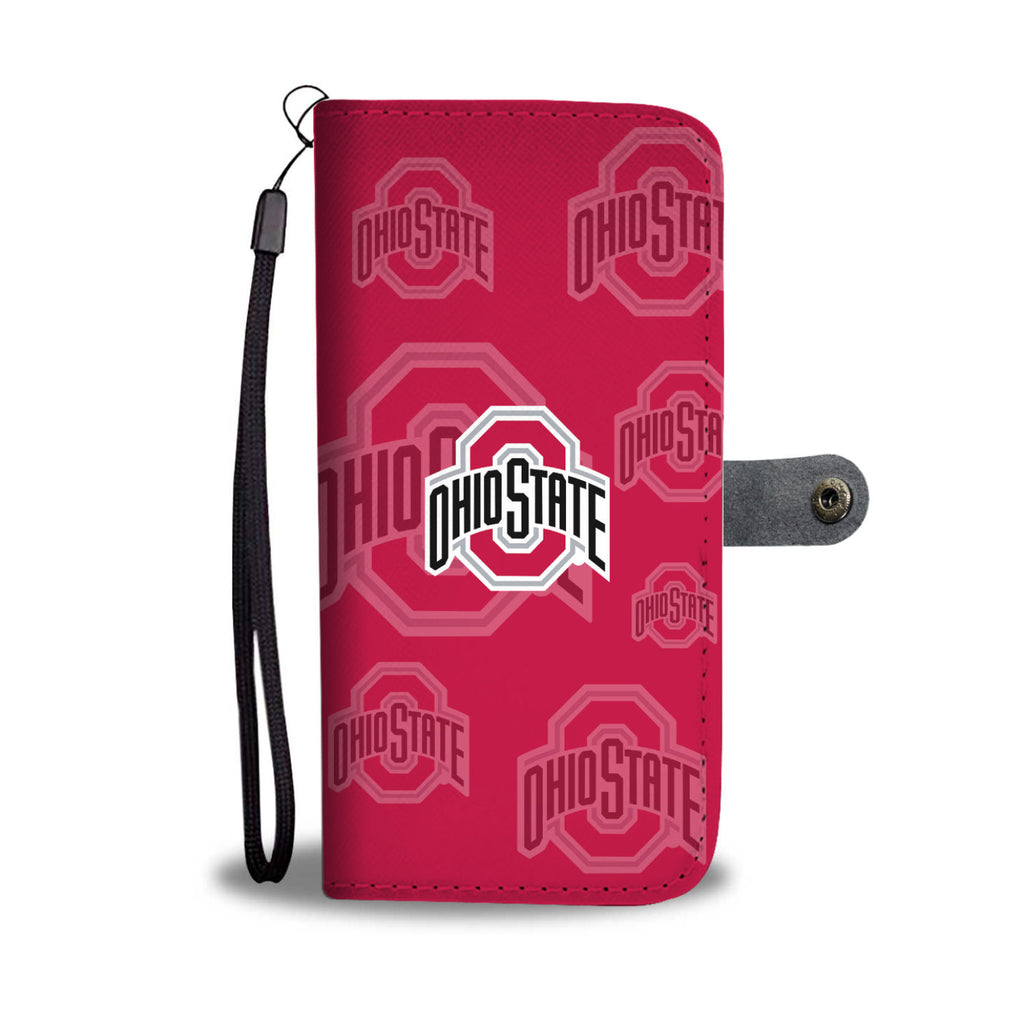 Ohio State Buckeyes Logo Background Wallet Phone Cases