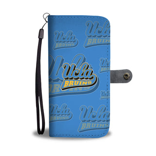 UCLA Bruins Logo Background Wallet Phone Cases