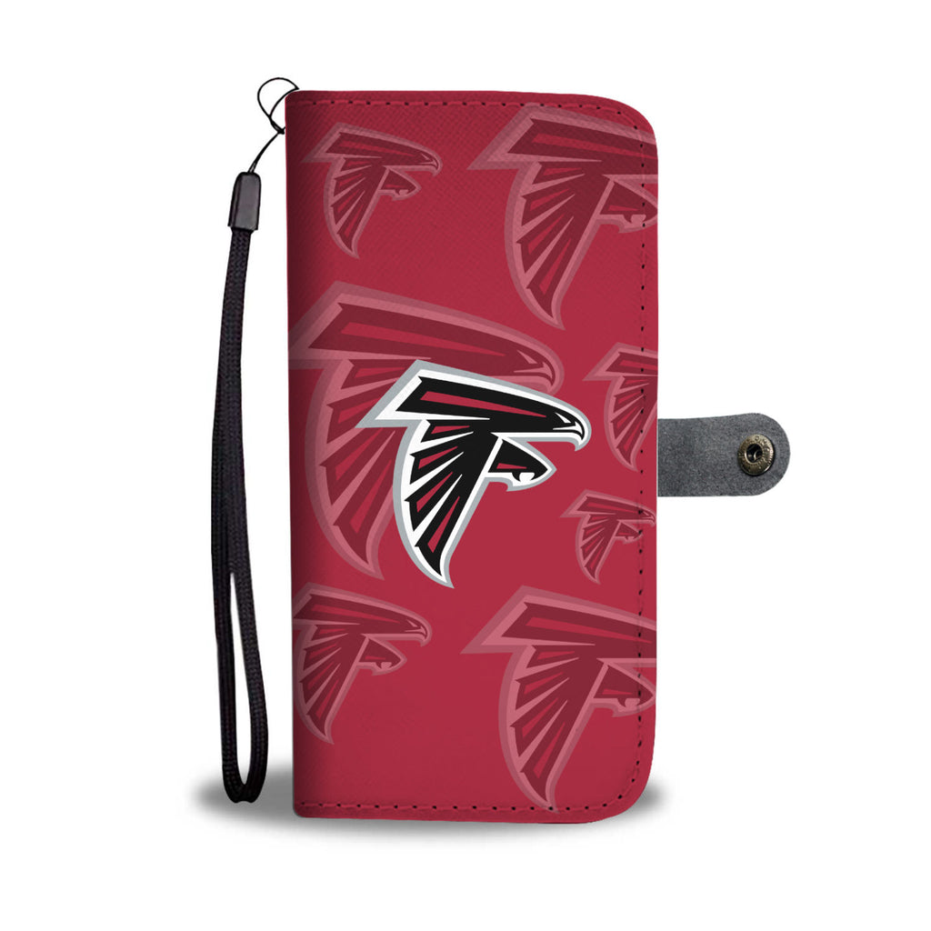 Atlanta Falcons Logo Background Wallet Phone Cases