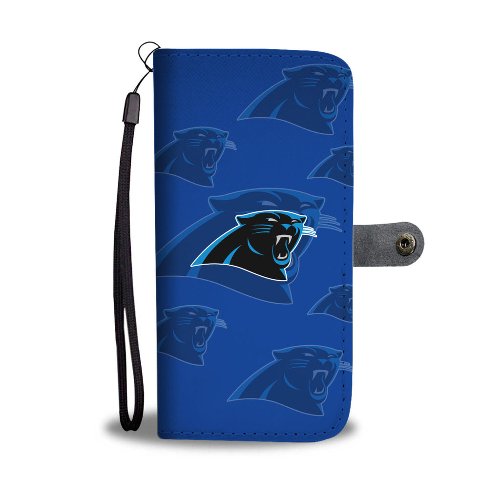 Carolina Panthers Logo Background Wallet Phone Cases