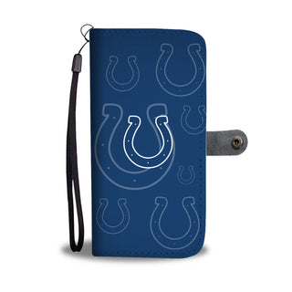 Indianapolis Colts Logo Background Wallet Phone Cases