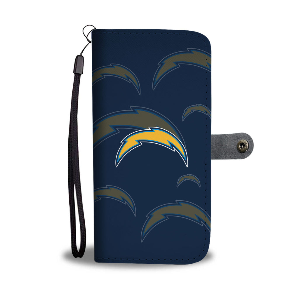 Los Angeles Chargers Logo Background Wallet Phone Cases