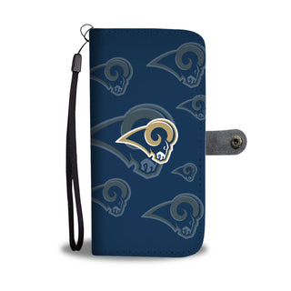 Los Angeles Rams Logo Background Wallet Phone Cases
