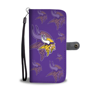 Minnesota Vikings Logo Background Wallet Phone Cases