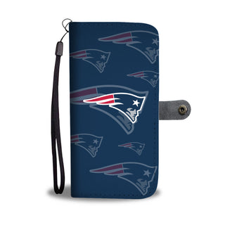 New England Patriots Logo Background Wallet Phone Cases