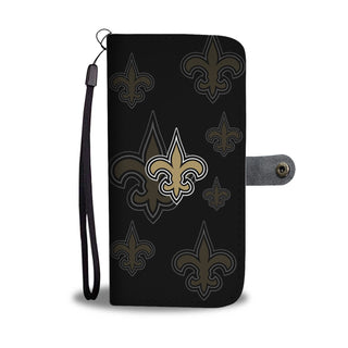 New Orleans Saints Logo Background Wallet Phone Cases