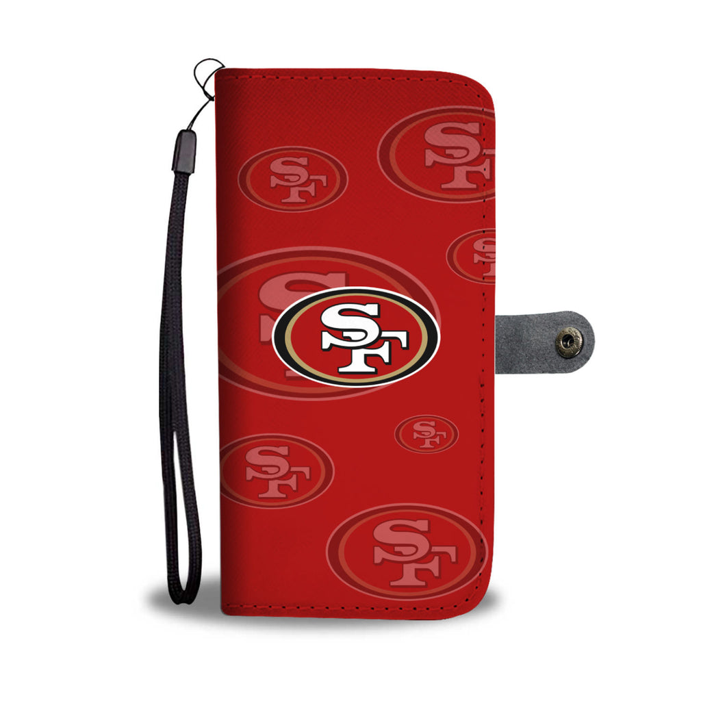 San Francisco 49ers Logo Background Wallet Phone Cases