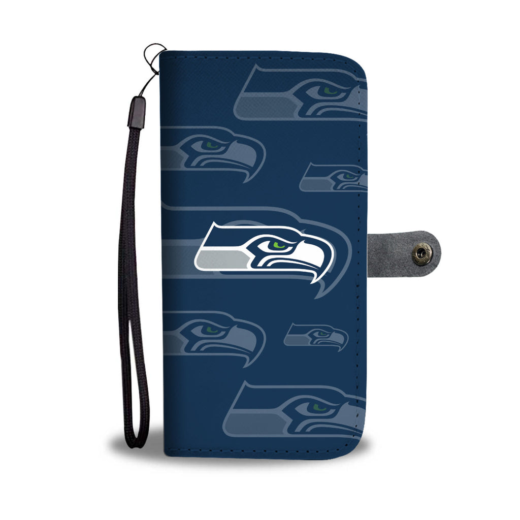 Seattle Seahawks Logo Background Wallet Phone Cases