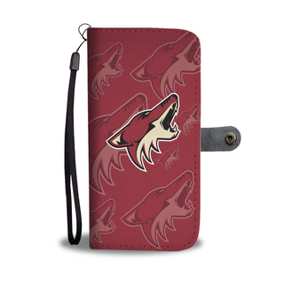 Arizona Coyotes Logo Background Wallet Phone Cases