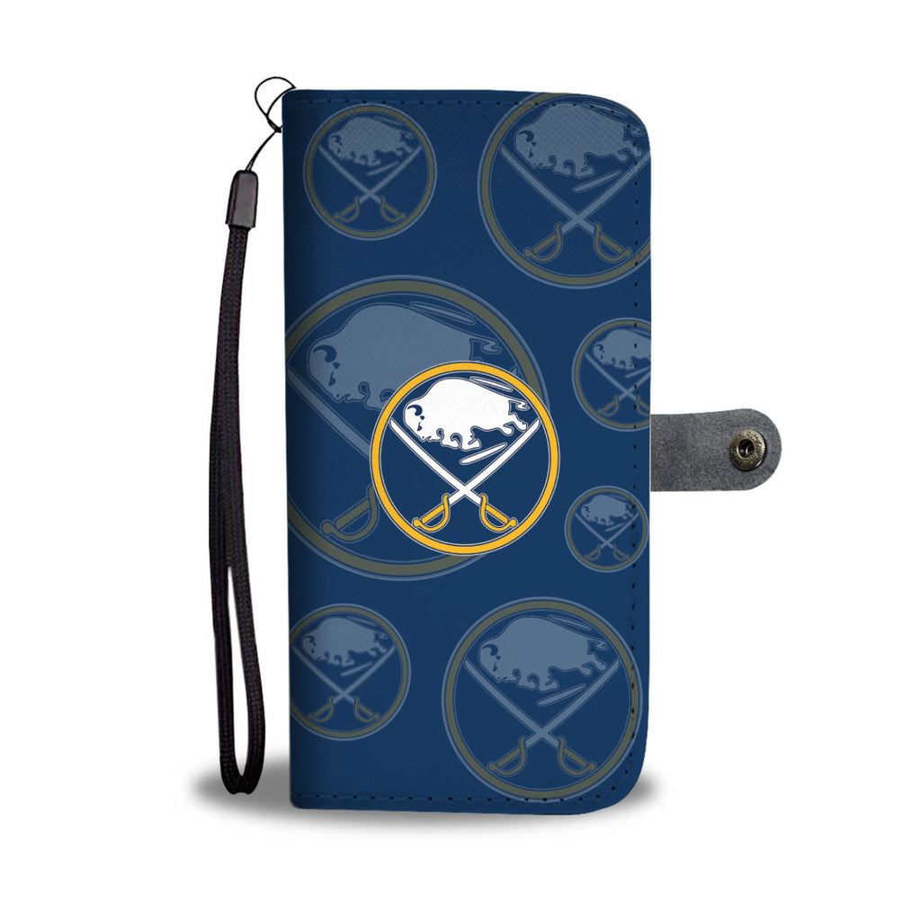Buffalo Sabres Logo Background Wallet Phone Cases