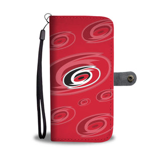 Carolina Hurricanes Logo Background Wallet Phone Cases