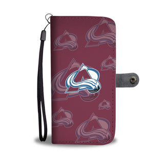 Colorado Avalanche Logo Background Wallet Phone Cases