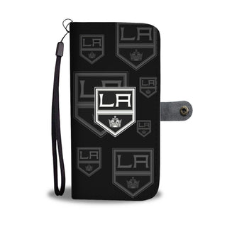 Los Angeles Kings Logo Background Wallet Phone Cases