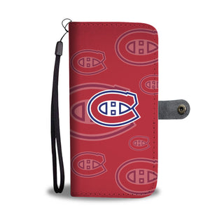 Montreal Canadiens Logo Background Wallet Phone Cases