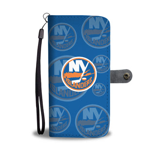 New York Islanders Logo Background Wallet Phone Cases