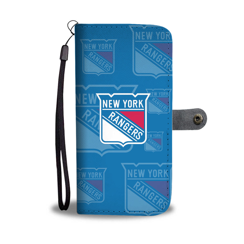 New York Rangers Logo Background Wallet Phone Cases