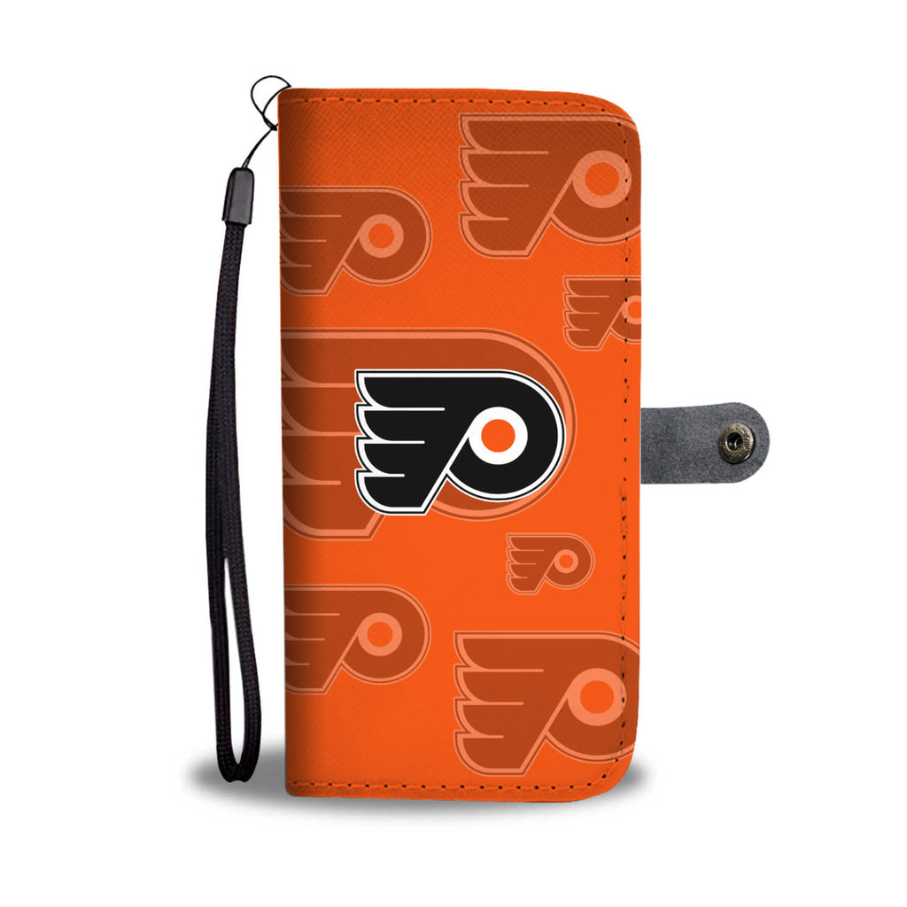 Philadelphia Flyers Logo Background Wallet Phone Cases