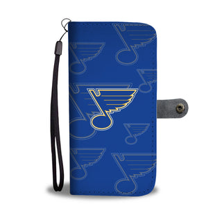 St. Louis Blues Logo Background Wallet Phone Cases