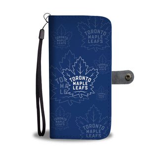Toronto Maple Leafs Logo Background Wallet Phone Cases