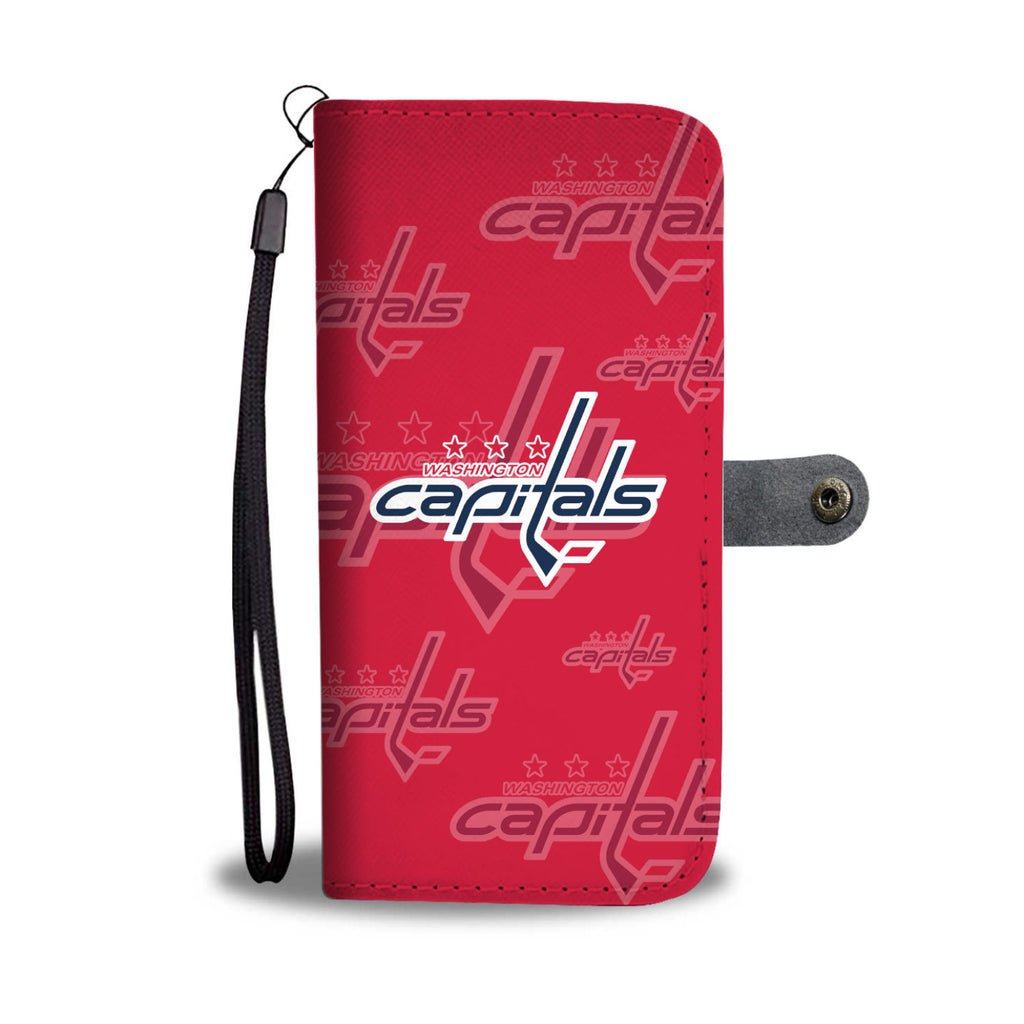 Washington Capitals Logo Background Wallet Phone Cases