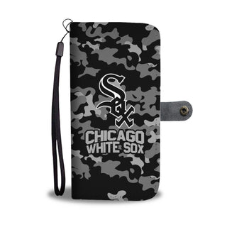 Gorgeous Camo Pattern Chicago White Sox Wallet Phone Cases