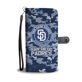 Gorgeous Camo Pattern San Diego Padres Wallet Phone Cases